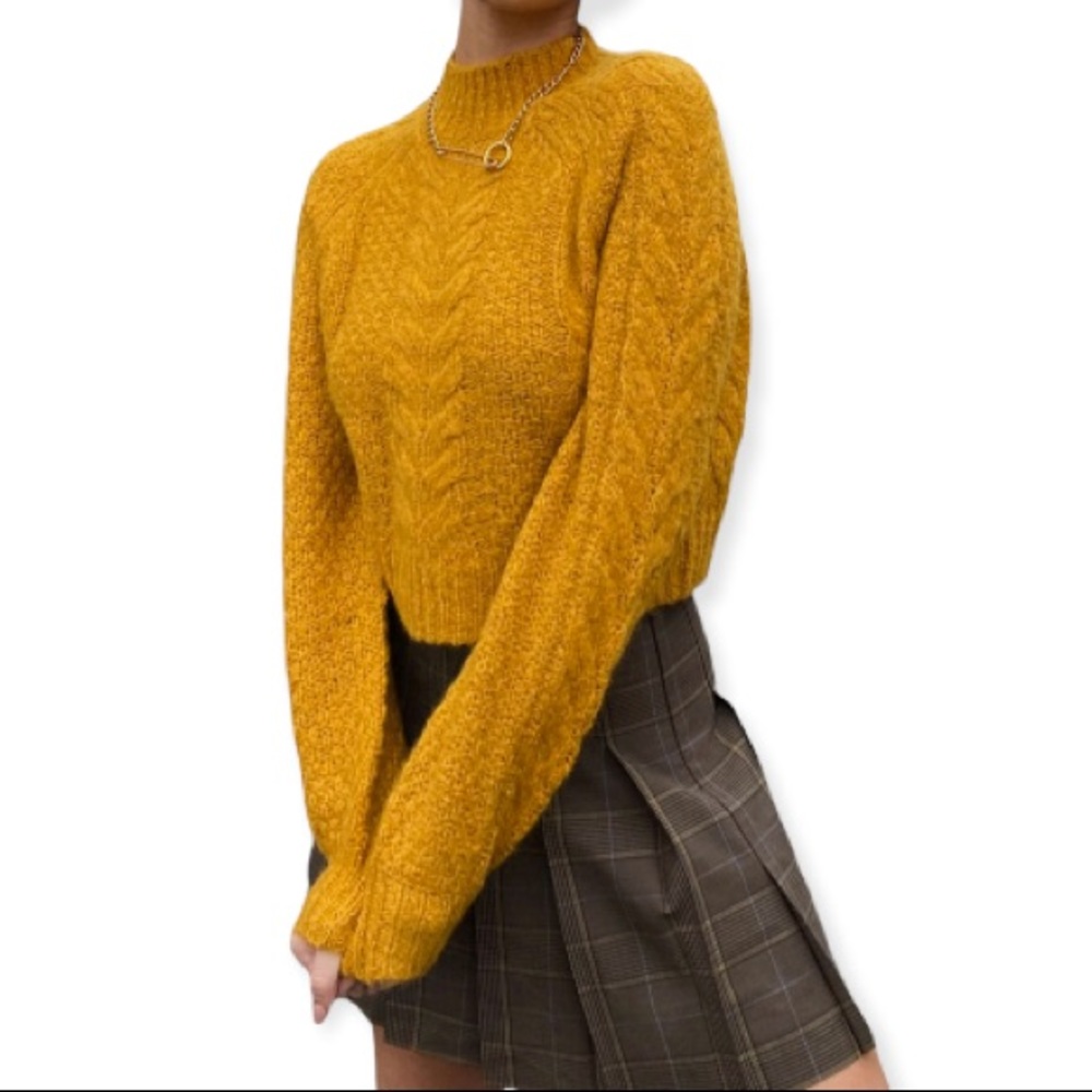 Aritza Sunday Best Alpaca Wool Blend Melly Fisherman Sweater Size M